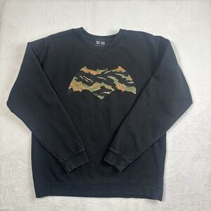 Justice League Shoe Palace‎ Camouflage Black Pullover Fleece Sweatshirt Men's XL